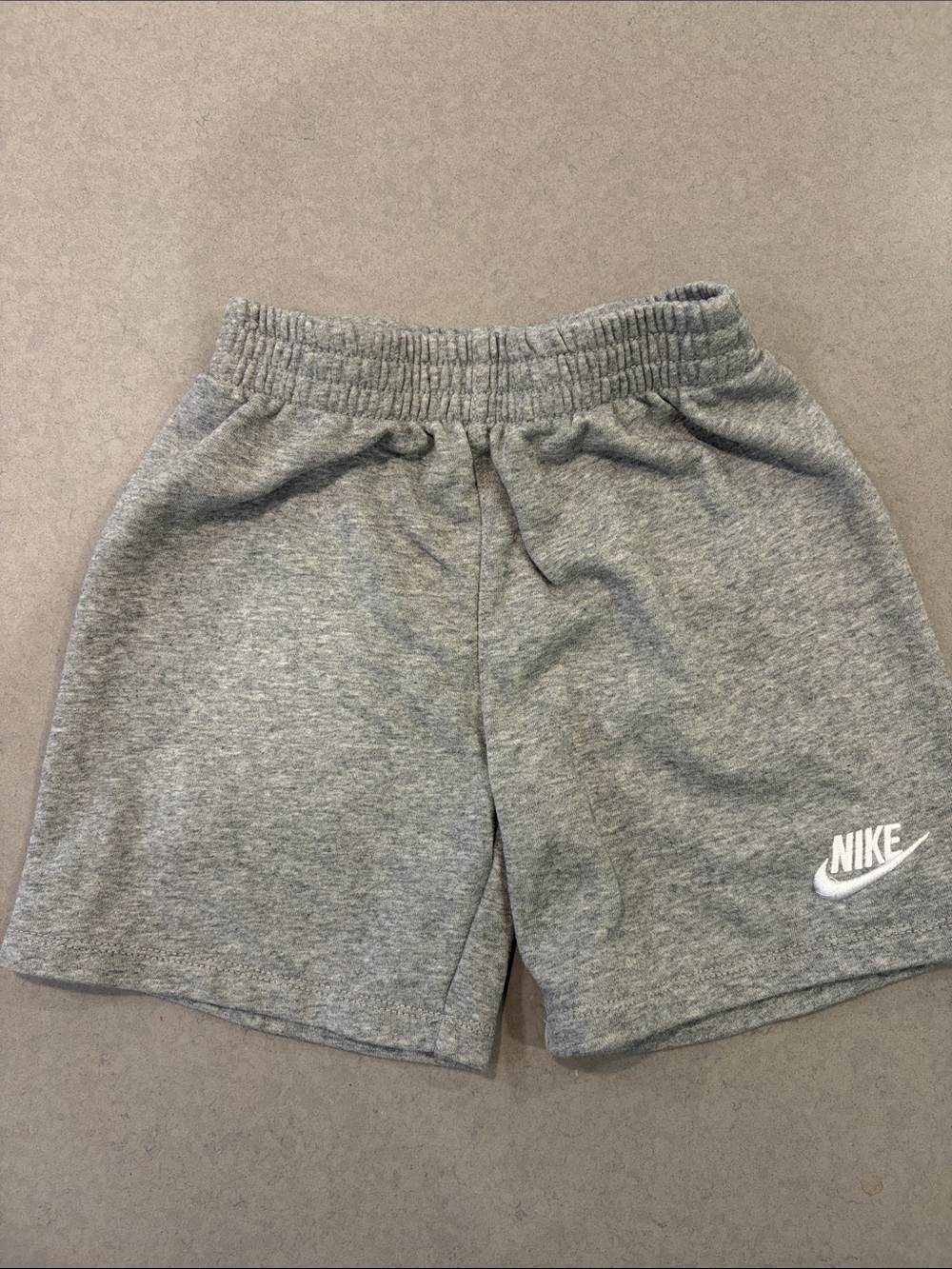 Nike Heather Gray Shorts with White Swoosh